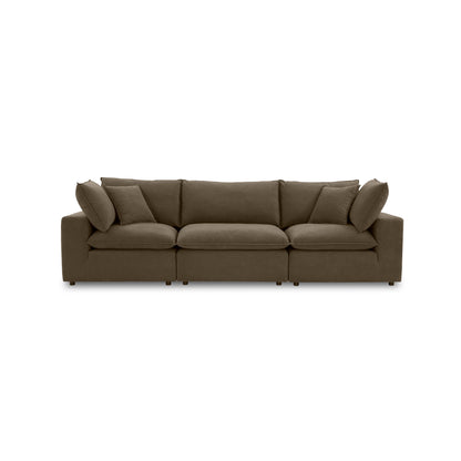 Cali 120" Modular Sofa - Chocolate Brown - Image 1