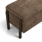 Abby 52" Nubby Fabric Storage Bench - Brown - Image 5
