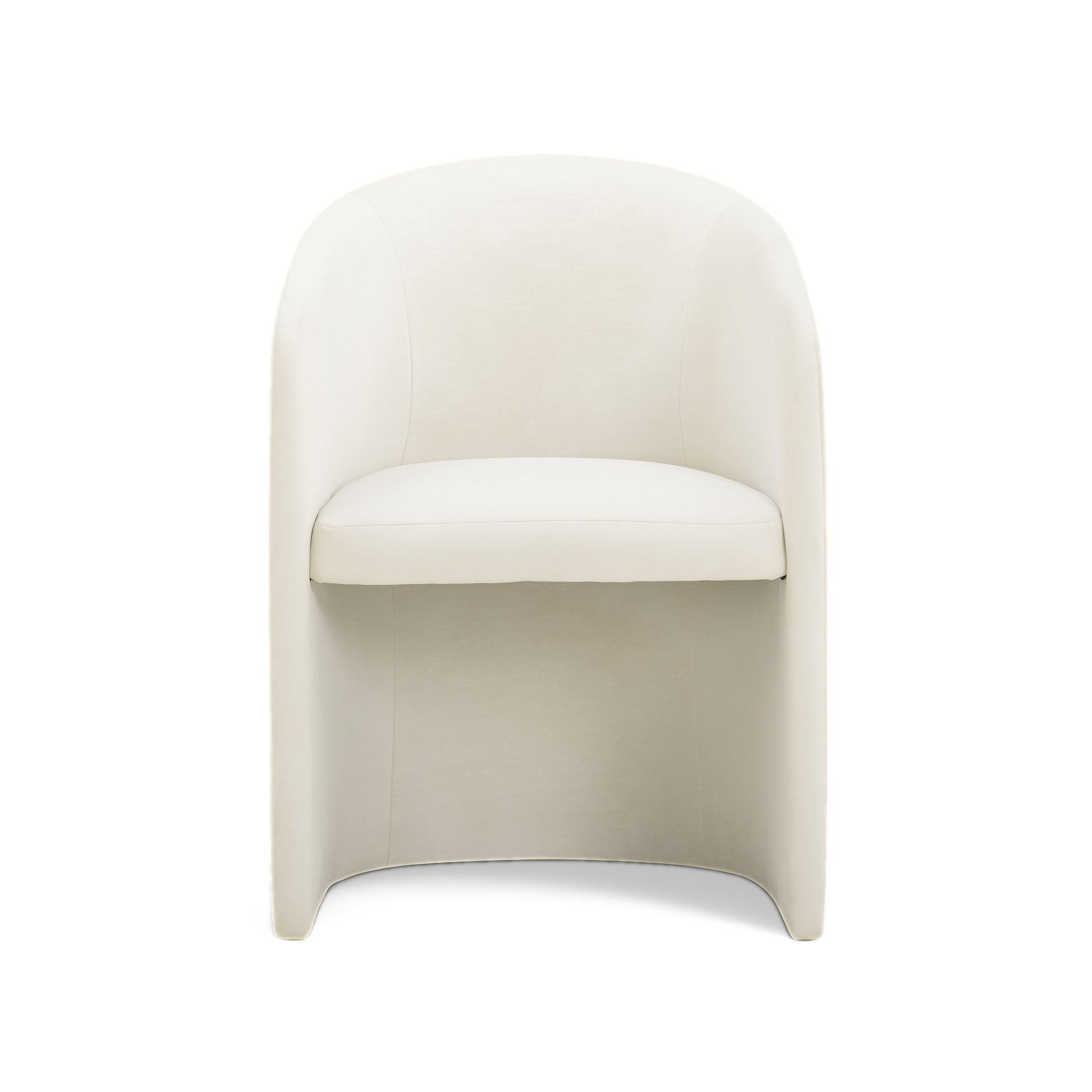 Seraphina Performance Velvet Dining Chair - Cream - Image 2