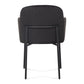 Sydney Performance Velvet Armchair - Set of 2 - Black - Image 6