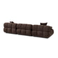 Calliope 118" Modular Sofa - Dark Brown - Image 3