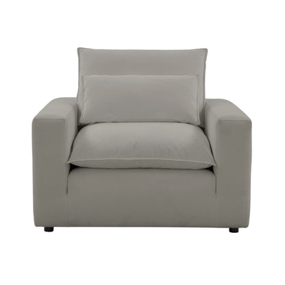 Cali Performance Fabric Armchair - Slate - Image 1