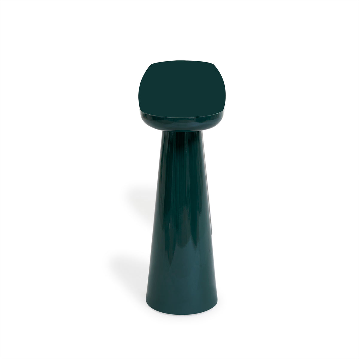 Baila 50" Glossy Lacquer Console Table - Forest Green - Image 4