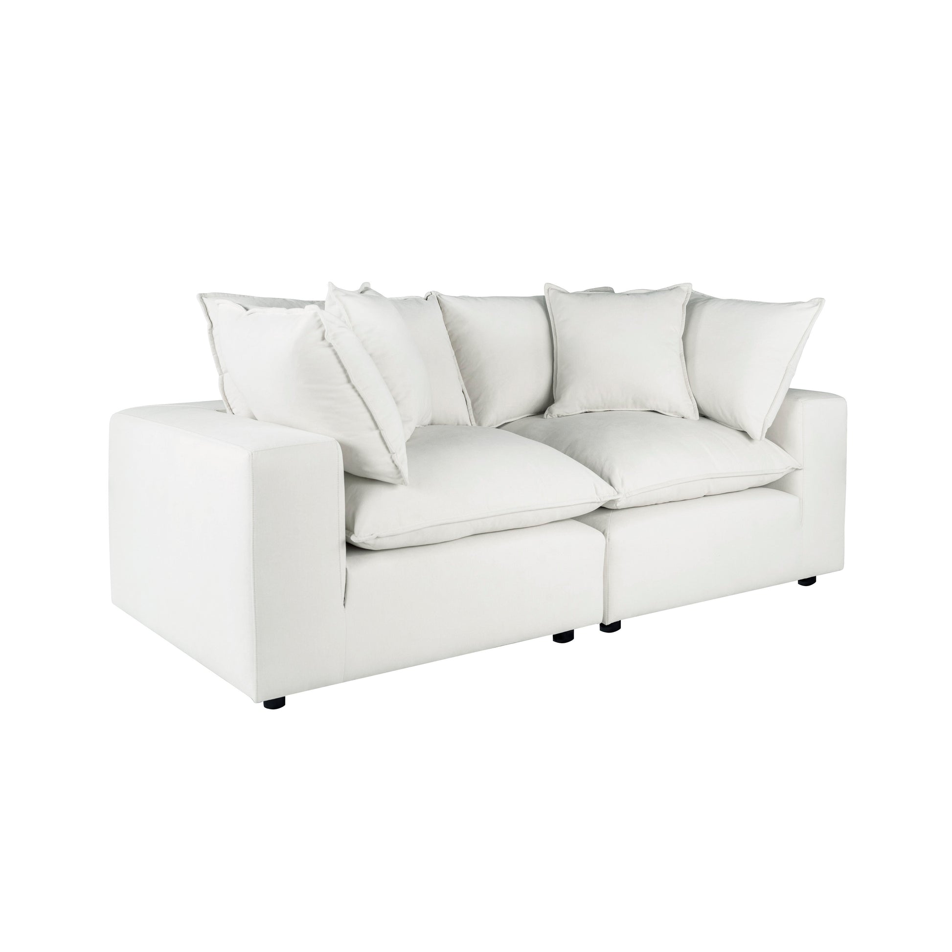 Cali 80" Modular Loveseat - Pearl - Image 3