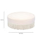 Tassy Tasseled Round Ottoman - Pink - Image 6