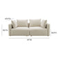 Hangover 81" Modular Loveseat - Off-White - Image 6