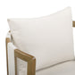 Paolo Cream Upcycled Basketweave Fabric Outdoor Accent Chair - Image 5