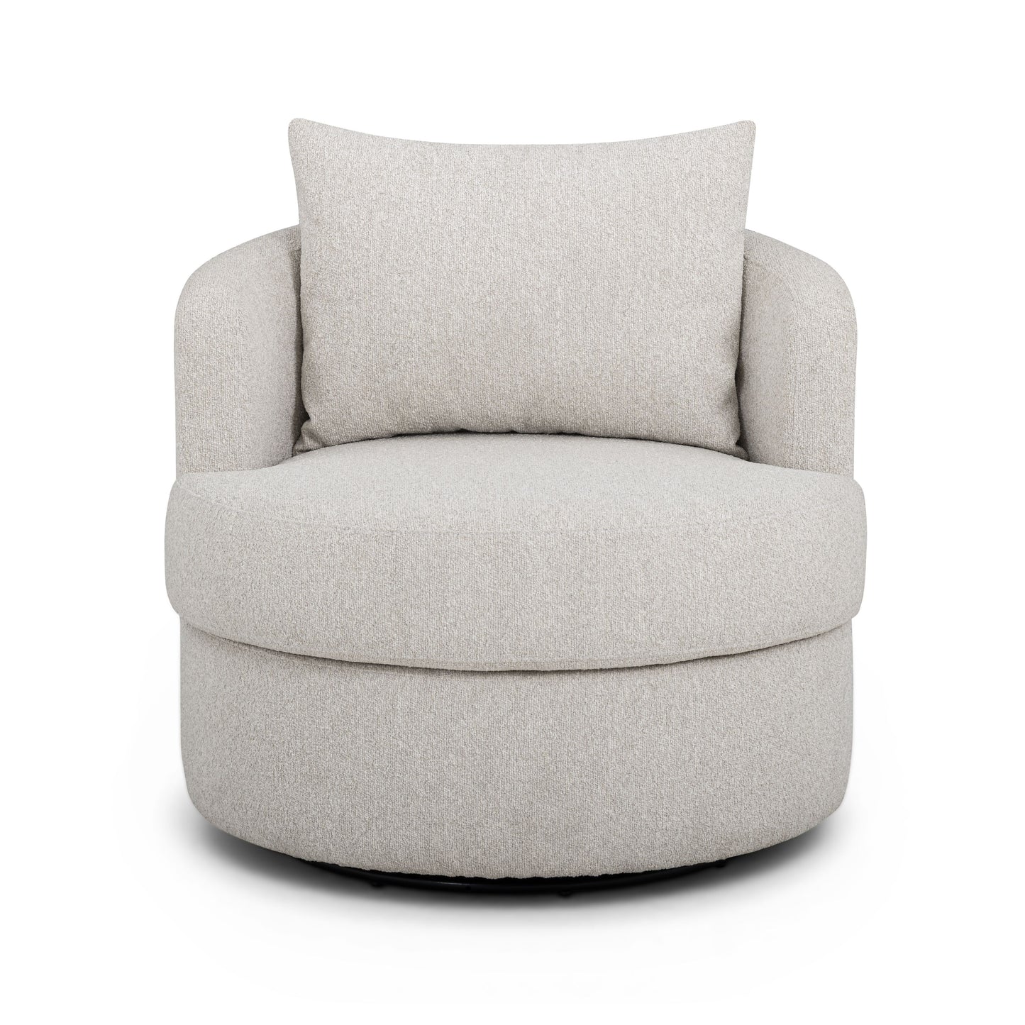 Silvi Performance Boucle Swivel Accent Chair - Off-White - Image 2
