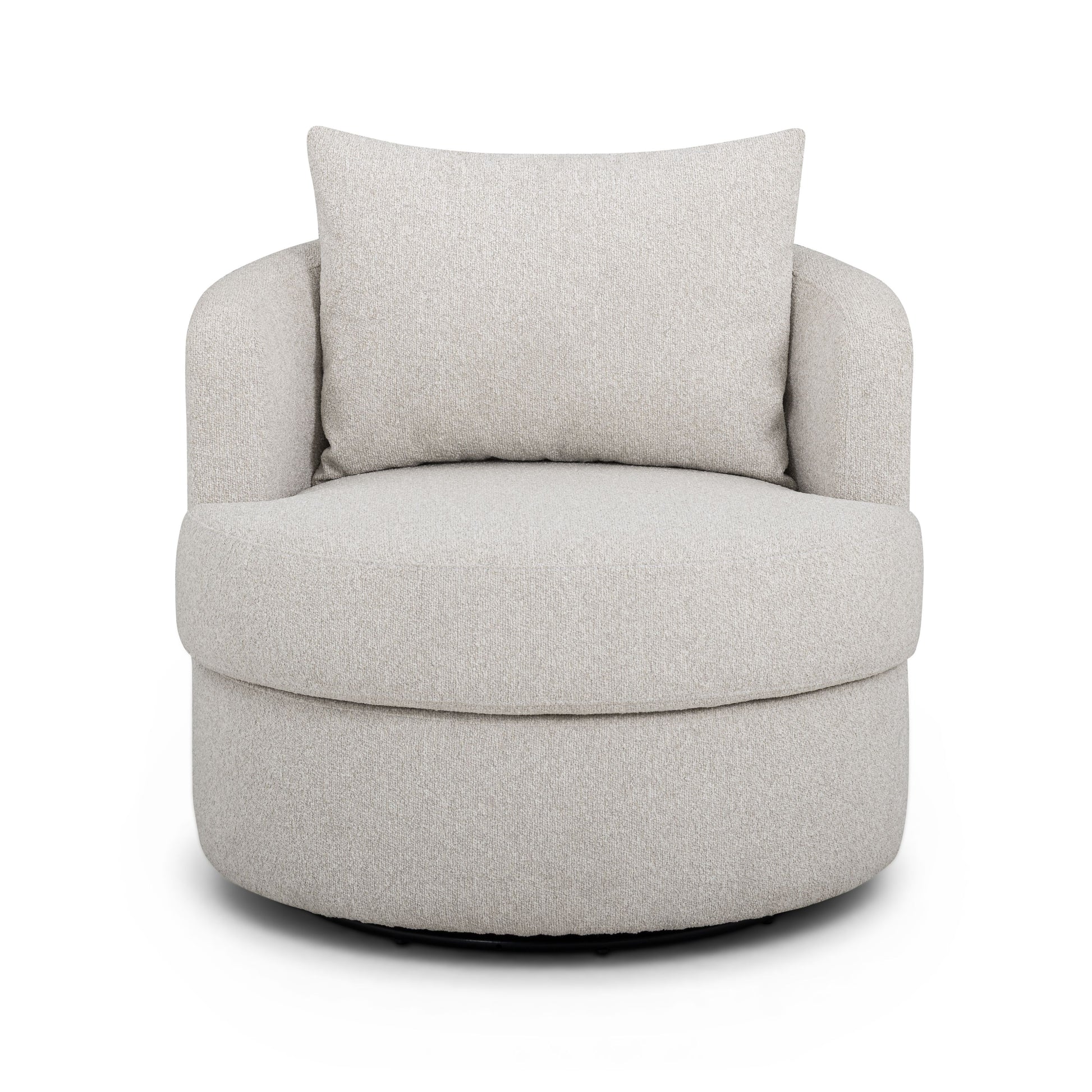 Silvi Performance Boucle Swivel Accent Chair - Off-White - Image 2
