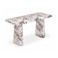 Janice 61" Breccia Faux Marble Console Desk - Image 3