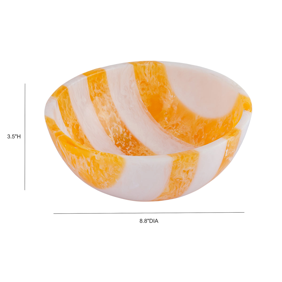Lolly Striped Resin Salad Bowl - Image 4