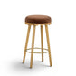 Oodle Bronze Performance Vegan Mohair Natural Bar Stool - Image 1