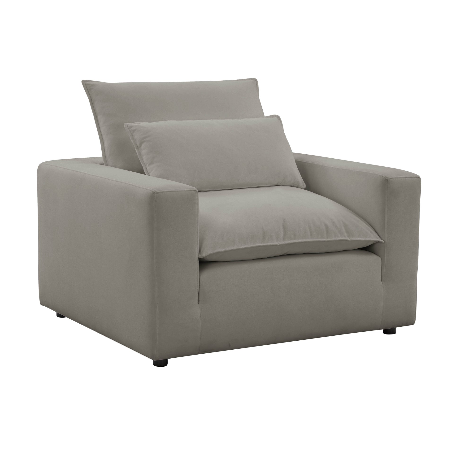 Cali Performance Fabric Armchair - Slate - Image 1