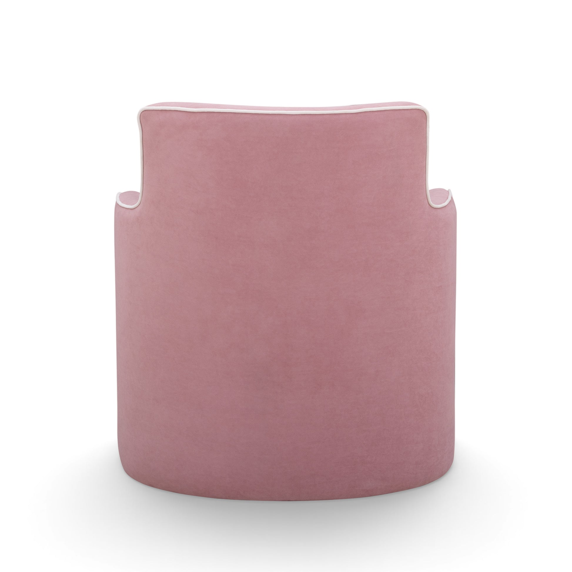 Passe Tasseled Velvet Swivel Accent Chair - Pink - Image 4