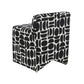 Pippa Accent Stool - Black and White - Image 5