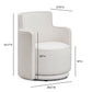 Passe Swivel Accent Chair - Cream - Image 7