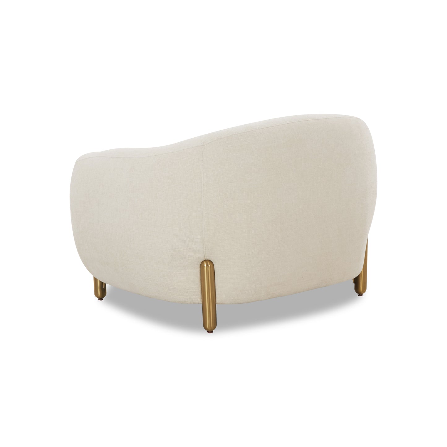Lina Cream Performance Linen Accent Chair - Image 5