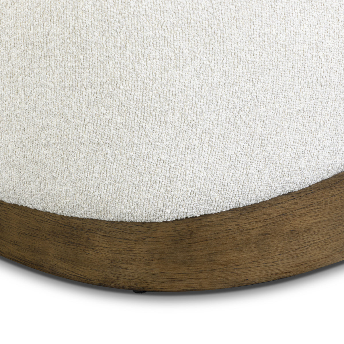 Domina Boucle Ottoman - Off-White - Image 4
