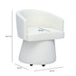 Kristen Rolling Desk Chair - Off-White - Image 7