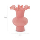 Spackle Ruffled Pink Glass Vase (12"-18") - 12" - Image 4