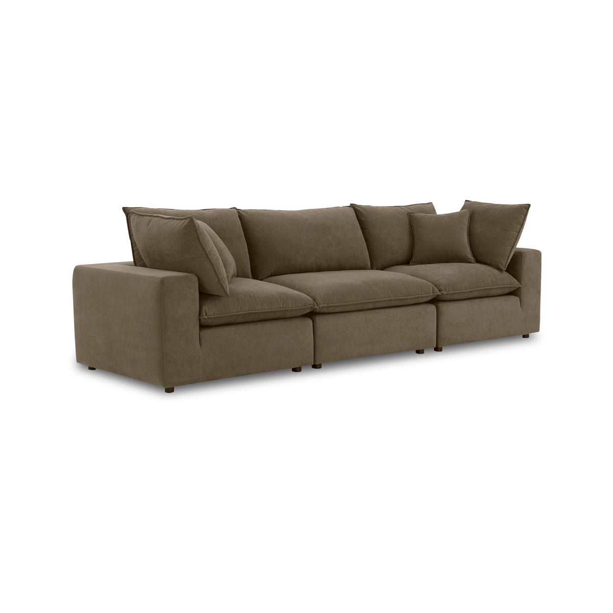 Cali 120" Modular Sofa - Chocolate Brown - Image 3