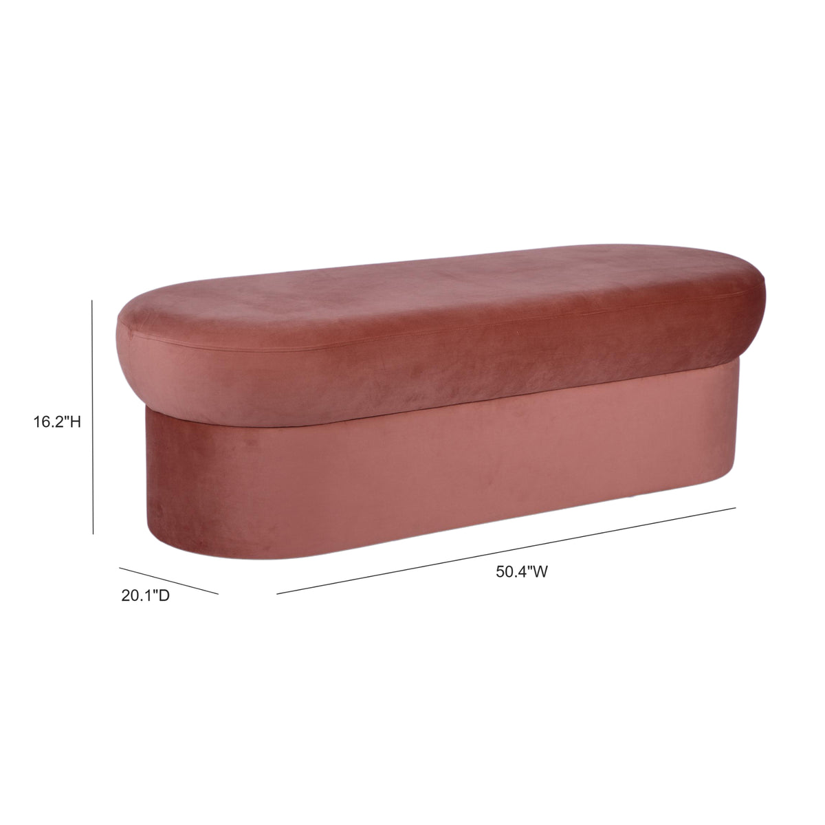 Andrea Performance Velvet Storage Bench (31