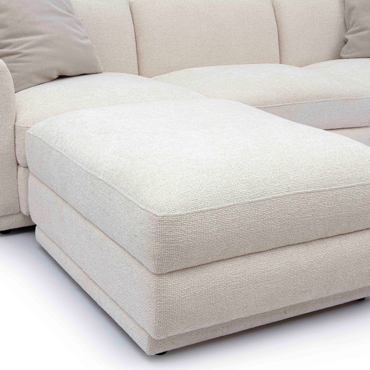 Perry 4-Piece Modular Sectional - Cream - Image 5
