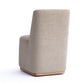 Melissa Performance Fabric Rolling Dining Chair - Tan - Image 5