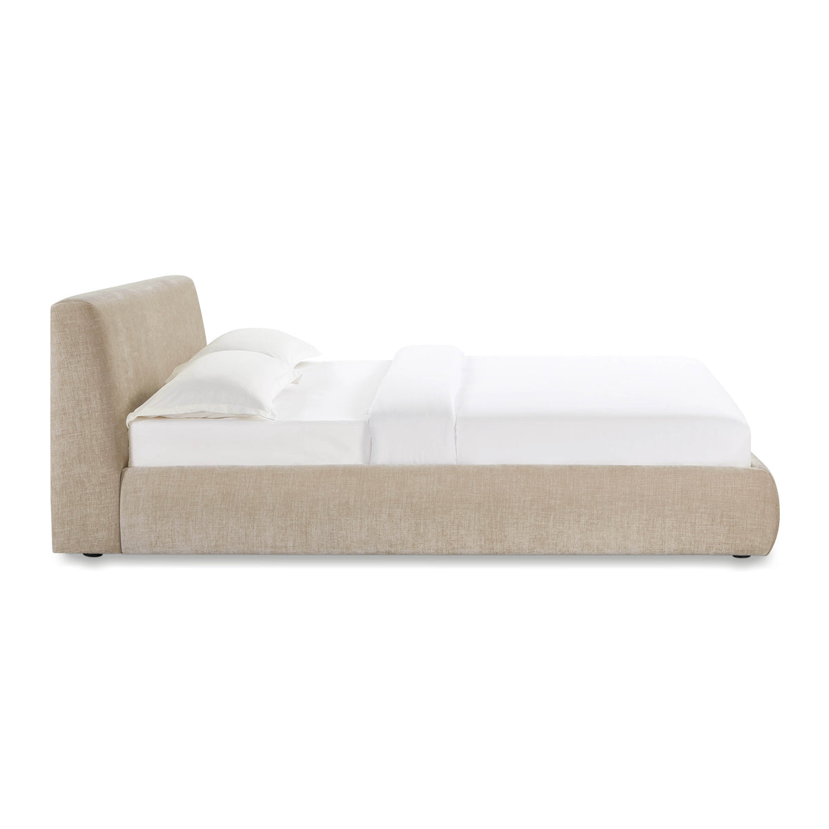 Isla Upholstered Bed - Taupe / Queen - Image 4