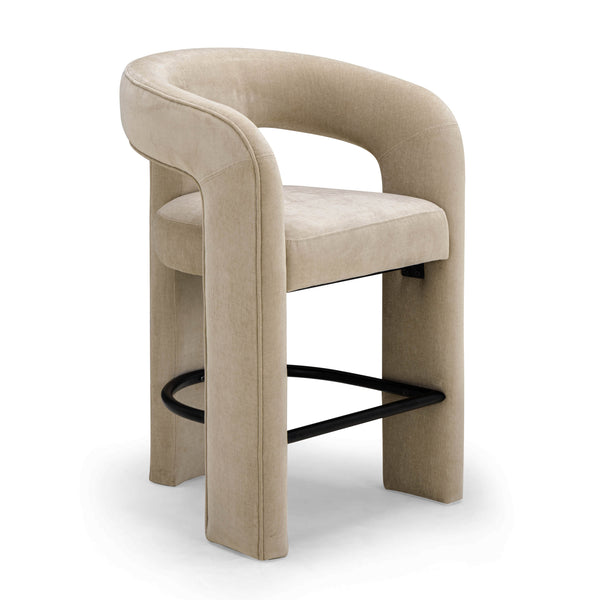 Malone Performance Chenille Stool | TOV Furniture