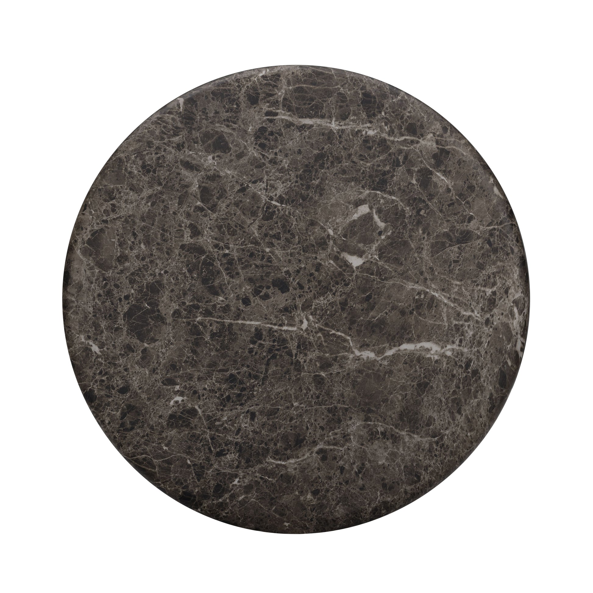 Cynthia Dark Emperador Faux Marble Indoor/Outdoor Side Table - Image 4
