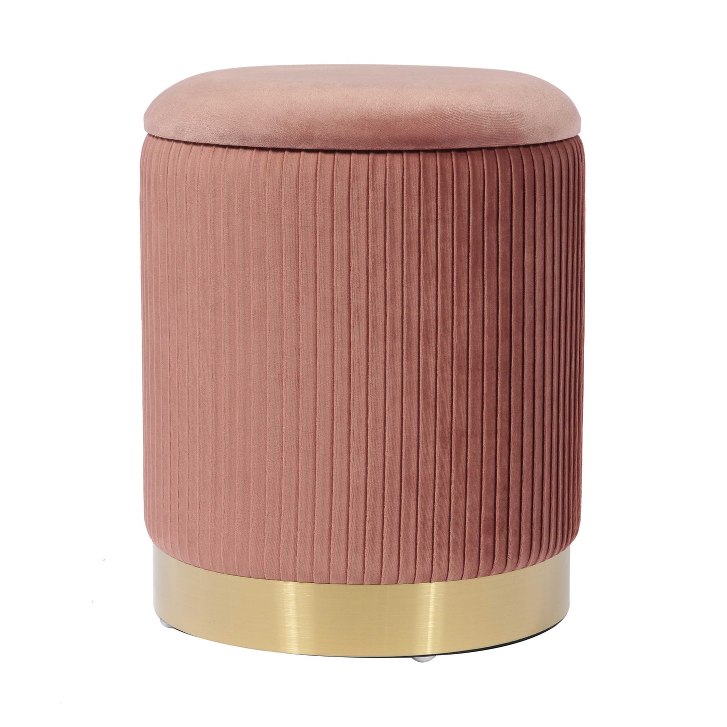 Zoe Storage Ottoman - Blush - Image 1