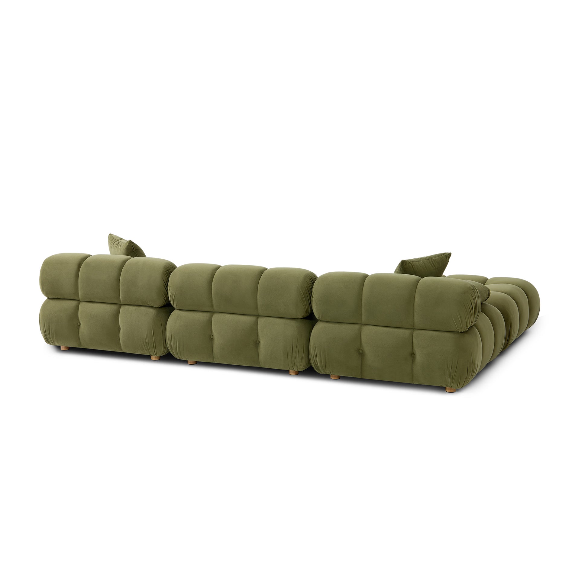 Calliope 4-Piece Performance Modular Sectional - Olive Green - Image 6