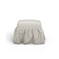 Gertrude Performance Linen Skirted Ottoman - Khaki - Image 3