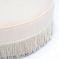 Tassy Tasseled Round Ottoman - Pink - Image 4