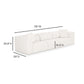 Tarra 118" Modular Sofa - Cream - Image 6