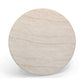 Cynthia 36" Concrete Indoor/Outdoor Coffee Table - Travertine,Walnut Brown - Image 4