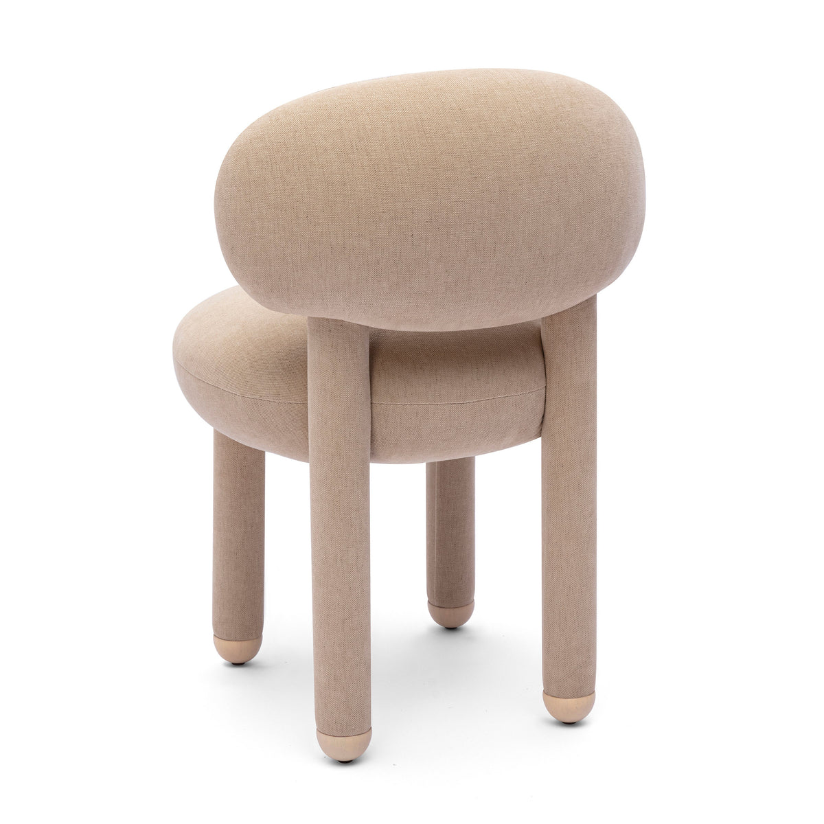 Manu Performance Fabric Side Chair - Tan - Image 5