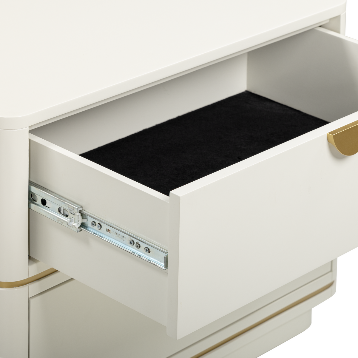 Julieta 28" 2-Drawer Nightstand - Cream - Image 5