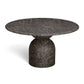 Cynthia 54" Concrete Indoor/Outdoor Dining Table - Dark Emperador Marble - Image 3