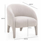 Kris Accent Chair - Warm Grey - Image 7