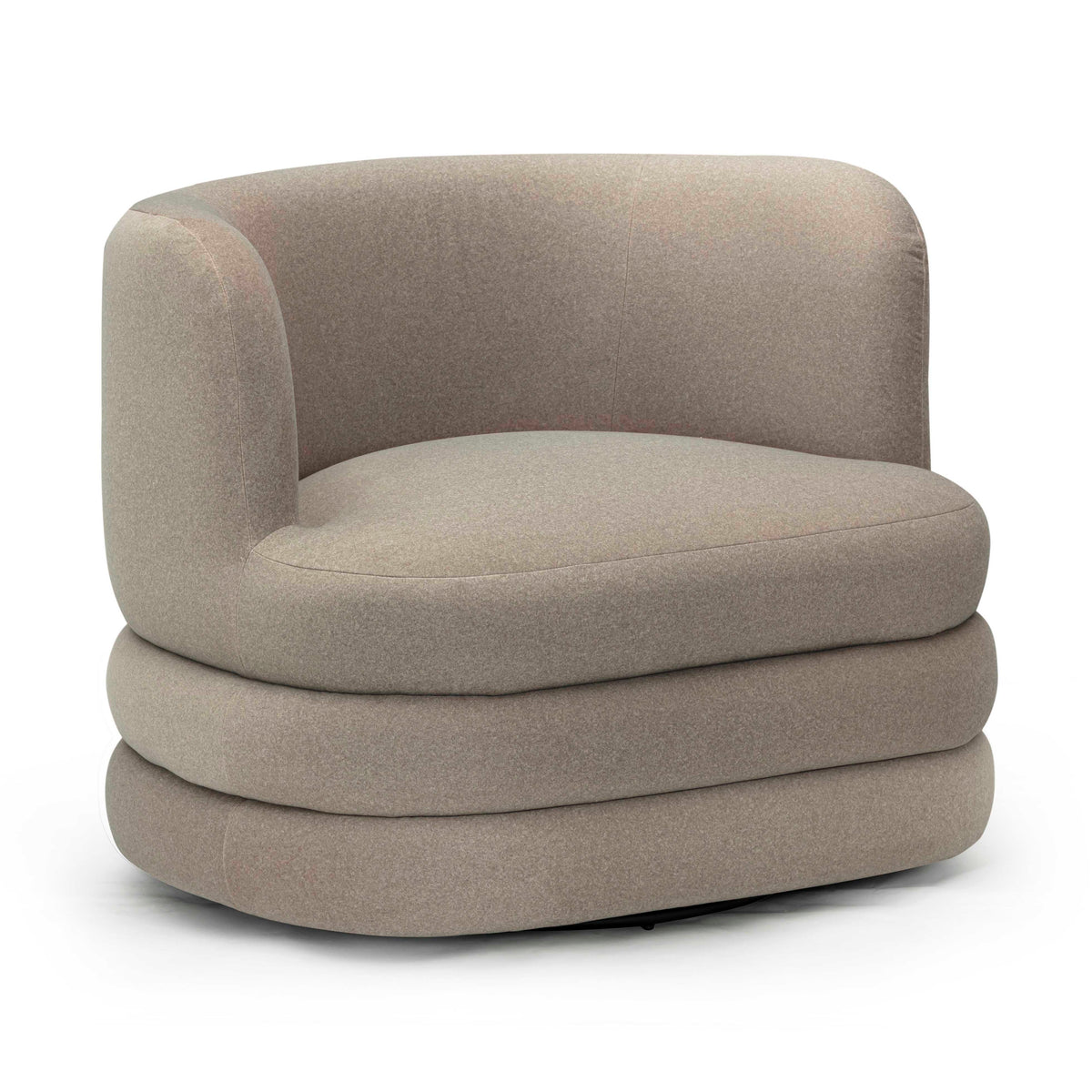 Astor Swivel Hotel Lounge Chair - Taupe - Image 2