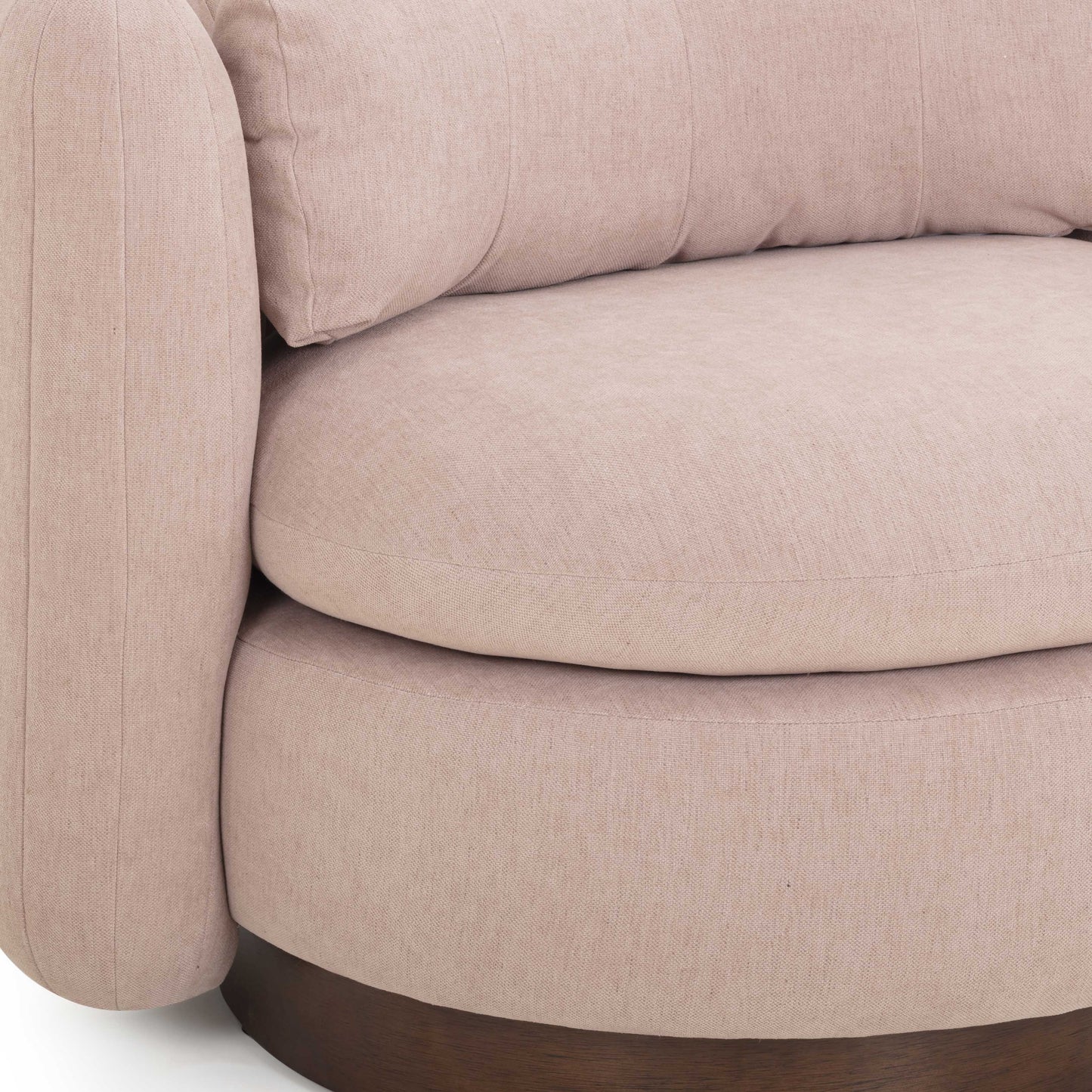 Nura Swivel Accent Chair - Pink - Image 6