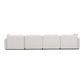Travie 6-Piece Modular U-Sectional - White Sand - Image 5