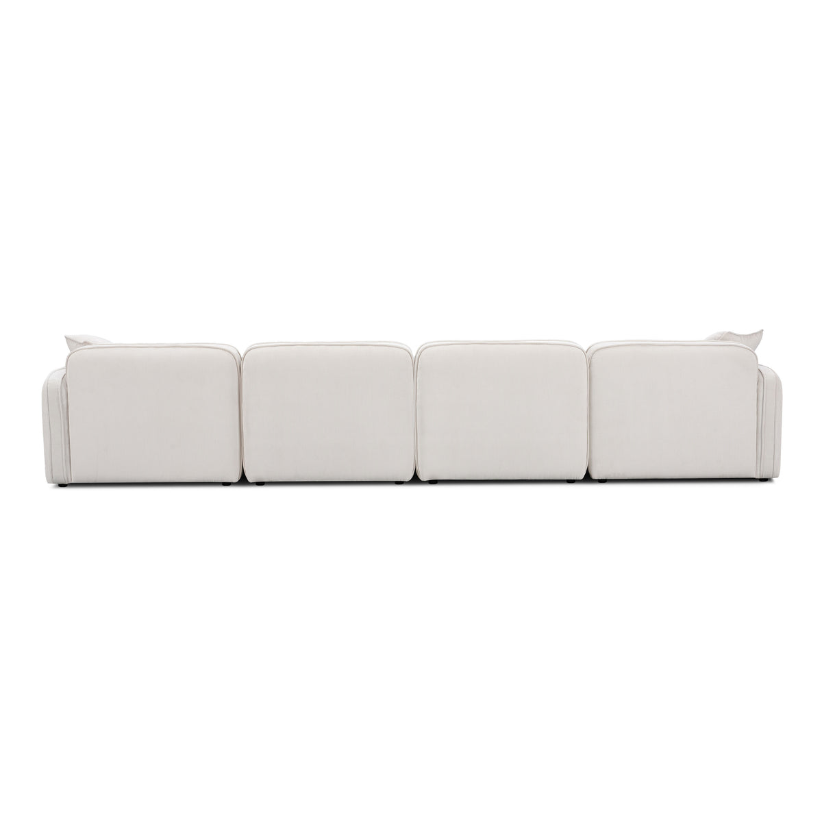 Travie 6-Piece Modular U-Sectional - White Sand - Image 5