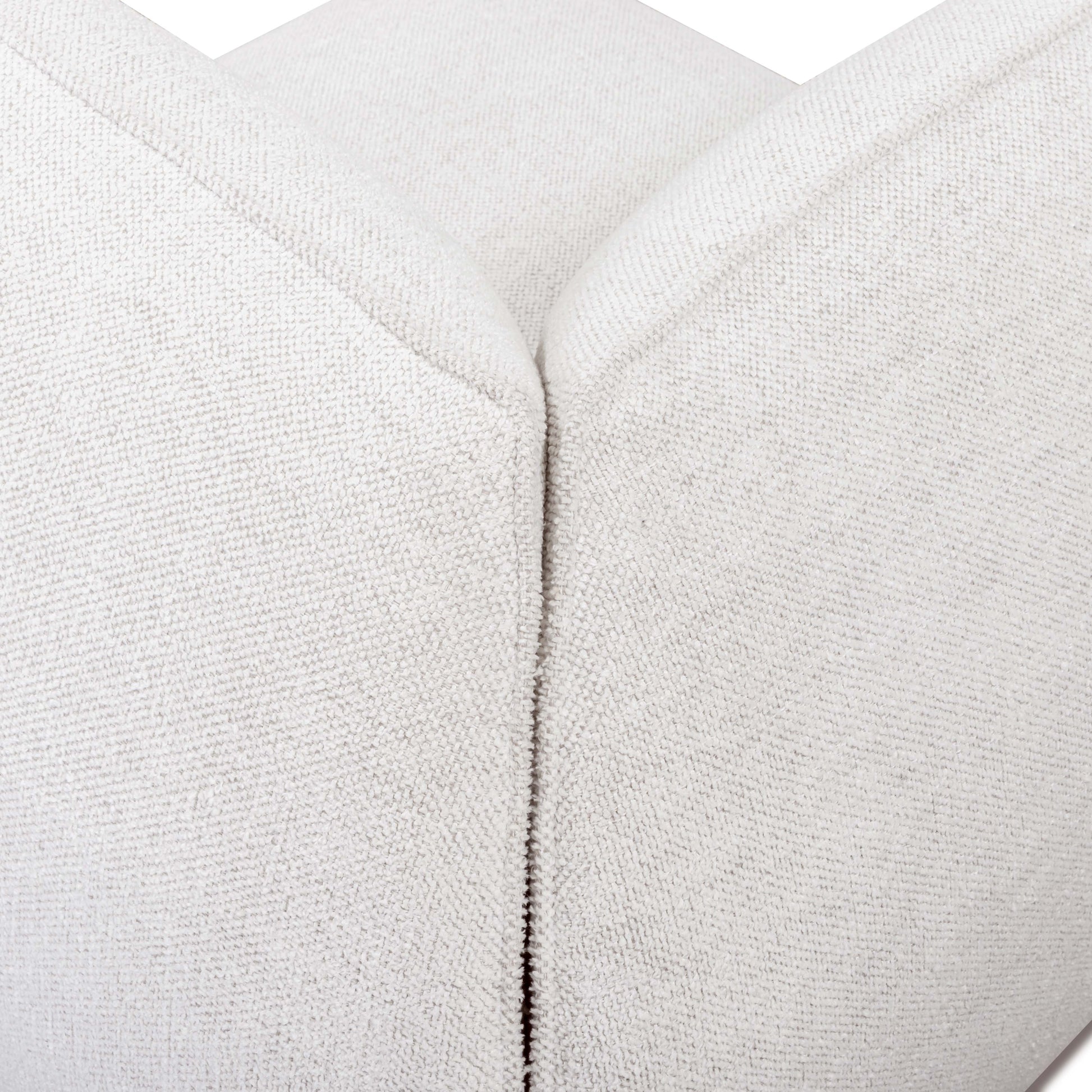 Arezza Stone White Contract-Grade Basketweave Chenille Corner Chair - Image 6