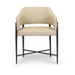 Sezanne Contract-Grade Vegan Leather Dining Chair - Taupe - Image 2