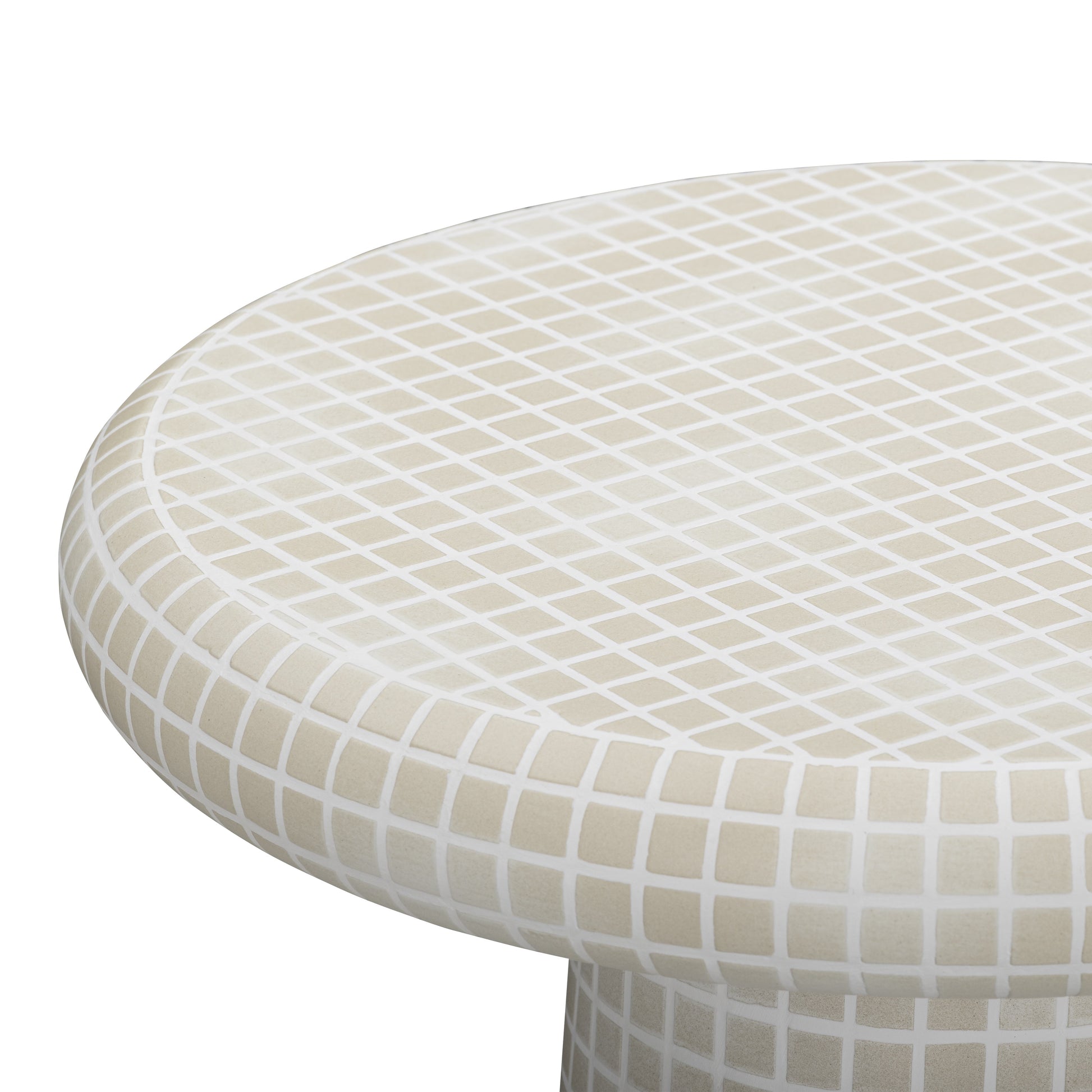 Monica Tiled Pattern Indoor/Outdoor Side Table - Image 4