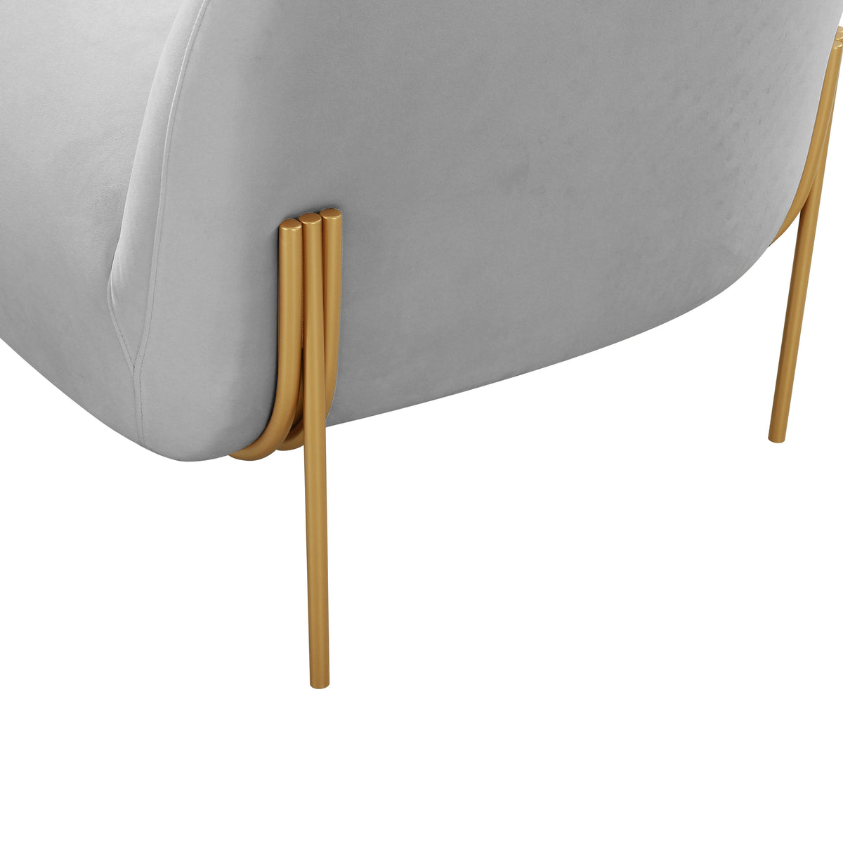 Kandra Accent Chair by Inspire Me! Home Decor - Grey - Image 5