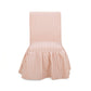 Gertrude Striped Performance Linen Skirted Dining Chair - Pink - Image 2